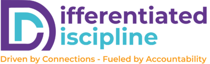 Differentiated Discipline logo with tagline Driven by Connections - Fueled by Accountability